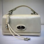 Elegant Cream Mini Top-Handle Bag