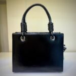 Chic Black Chrisbella Scarf Handle Bag - Image 2
