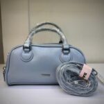 BAGCO Stylish Light Blue Barrel Top-Handle Handbag - Image 3