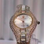 Lookworld Crystal-Embellished Rose Gold-Tone Women's Watch
