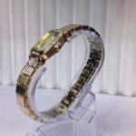 NK Rectangular Crystal-Accented Gold-Tone Women's Watch - Image 2