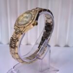 NK Crystal-Embellished Gold-Tone Women's Watch - Image 2