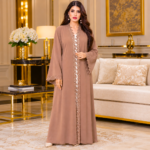 Ambar Lace-Trim Abaya - Image 13
