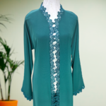 Ambar Lace-Trim Abaya - Image 2