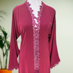 Ambar Lace-Trim Abaya - Image 11