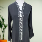 Ambar Lace-Trim Abaya - Image 5